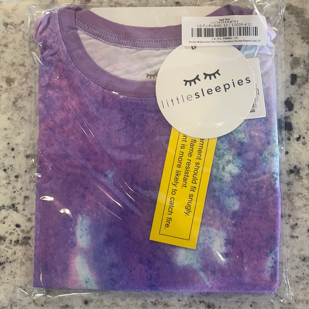 Purple Watercolor 2pc Long sleeve set